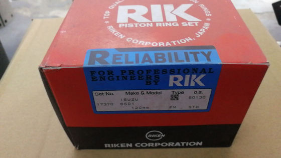 6SD1TC RIK Piston Ring 17370 Isuzu 1121210770 para o caminhão CXG23